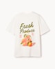 image 5 of F&F Pure Cotton Slogan T-Shirt in Ecru