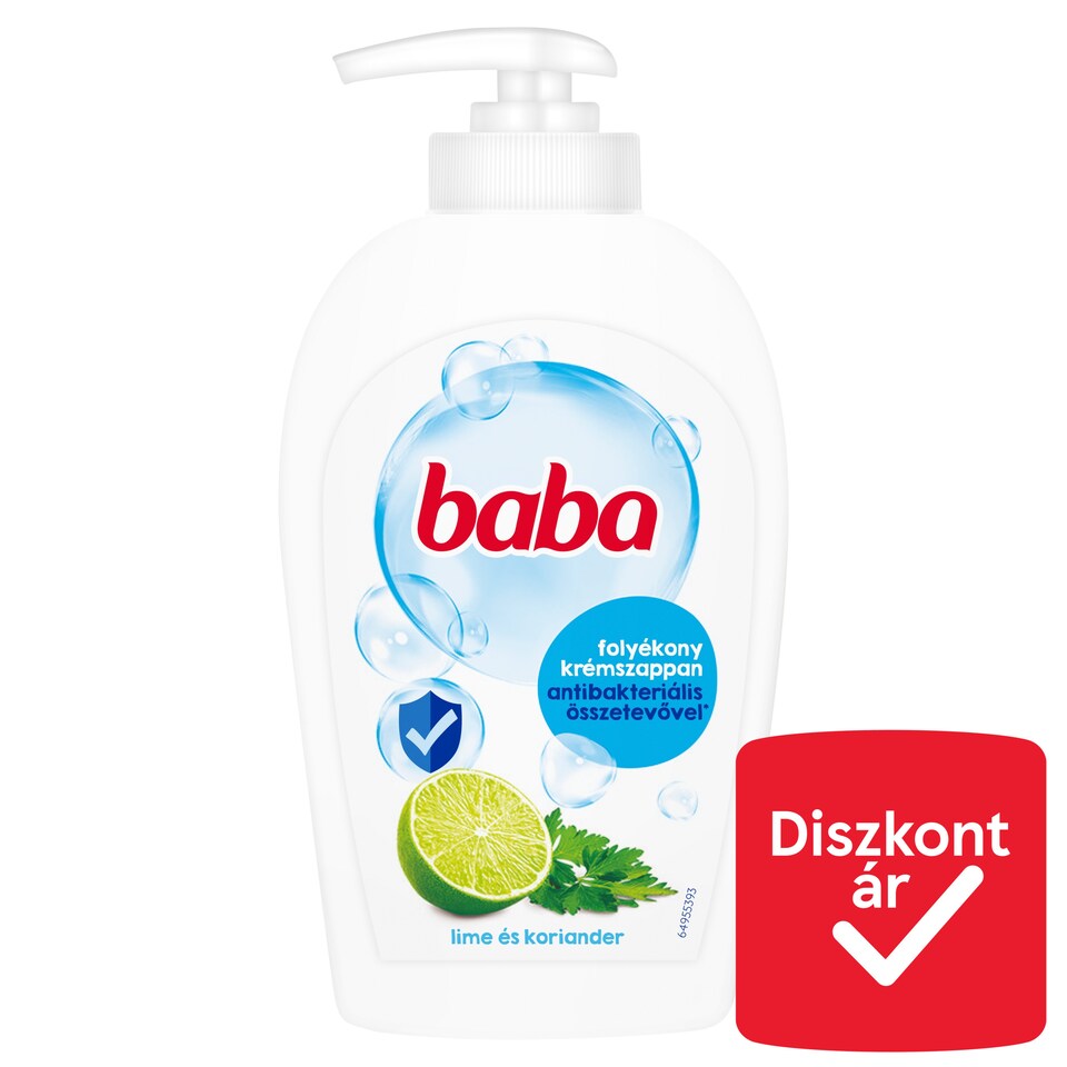 Baba Lime és Koriander folyékony krémszappan antibakteriális összetevővel 250 ml