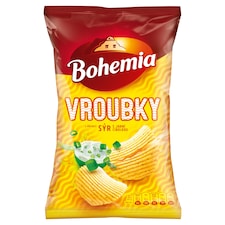 Bohemia Vroubky s příchutí sýr s jarní cibulkou 120g
