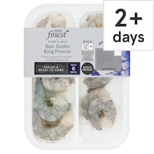 Tesco Finest Raw Jumbo King Prawns 165G
