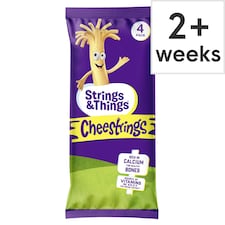 Cheestrings Original Cheese Snacks 4 Pack 80G