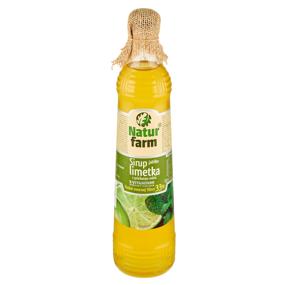 obrázok 1 z Natur Farm Sirup jablko limetka s príchuťou mäta s vitamínmi 0,7 l