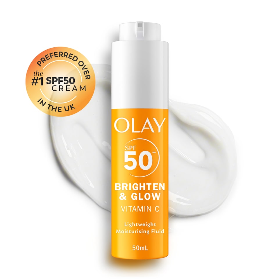 image 1 of Olay Vitamin C Brighten & Glow 3in1 Moisturising Fluid SPF50 50ml