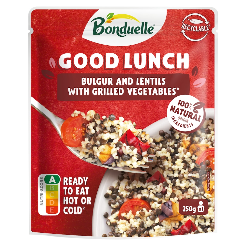 Bonduelle Good Lunch Bulgur and Lentils with Grilled Vegetables 250 g