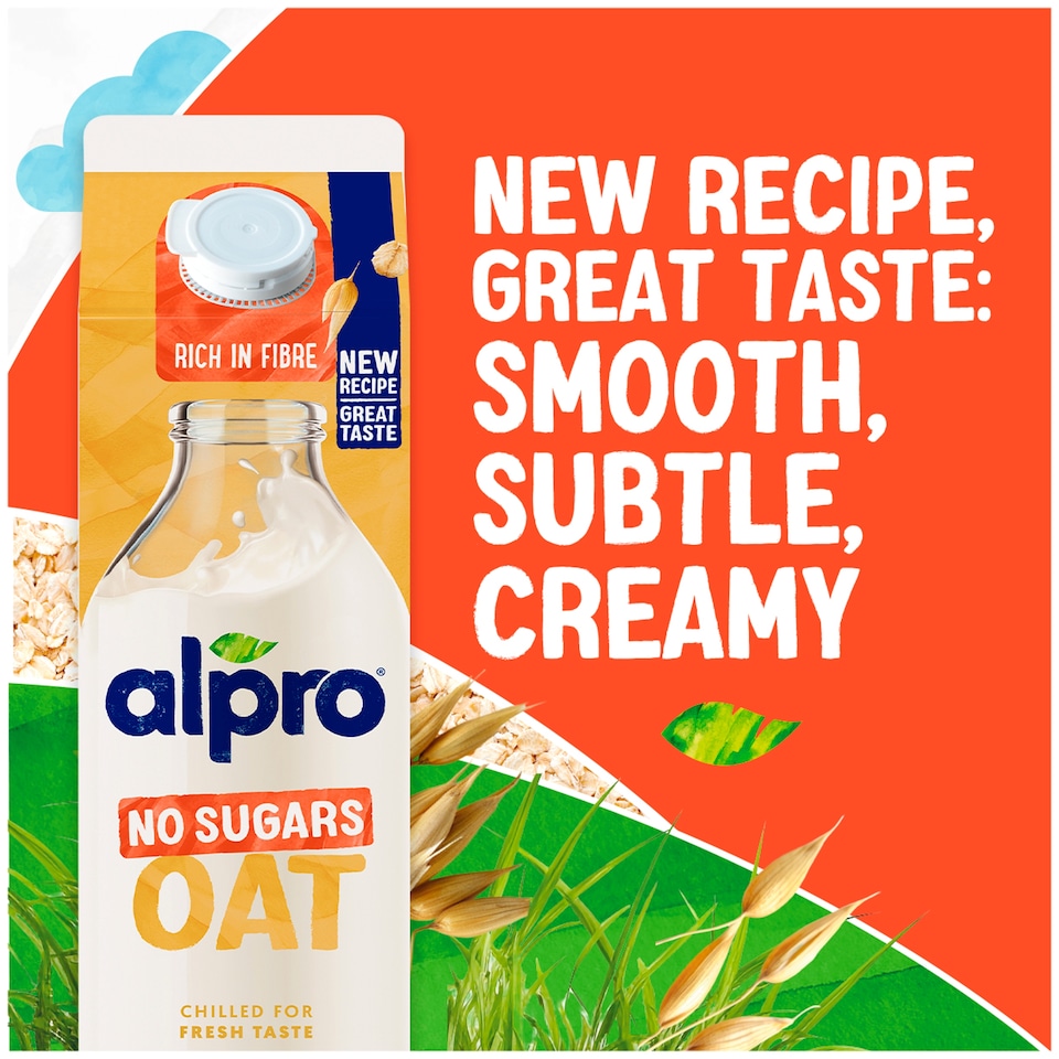 image 1 of Alpro Oat No Sugar Chilled Dairy Free Drink 1 Litre