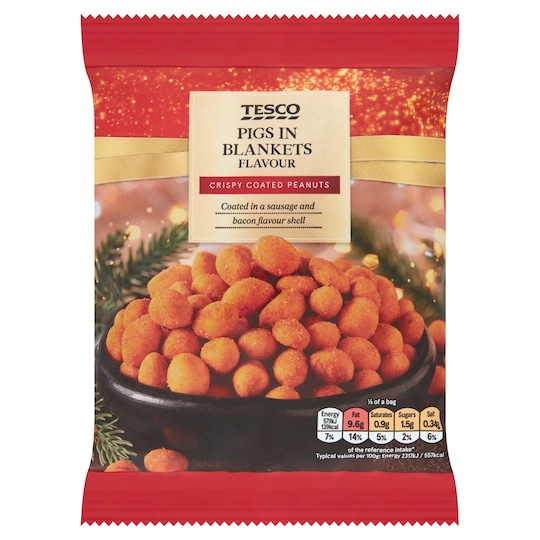 Tesco Coated Peanuts Pigs In Blankets 200G Tesco Groceries