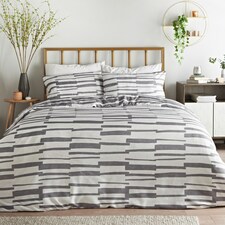 Cosmoliving Grey Geo Duvet Set Double