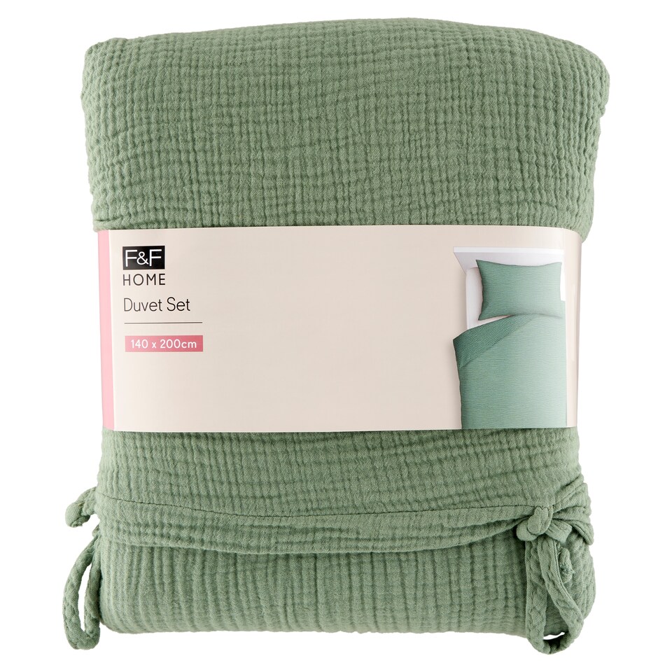 Obrázek 1 pro produkt F&F Home Muslin Sage ložní souprava 140 x 200 cm