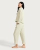 image 3 of The F&F Edit Pure Cotton Textured Frill Trim Pyjama Set in Green