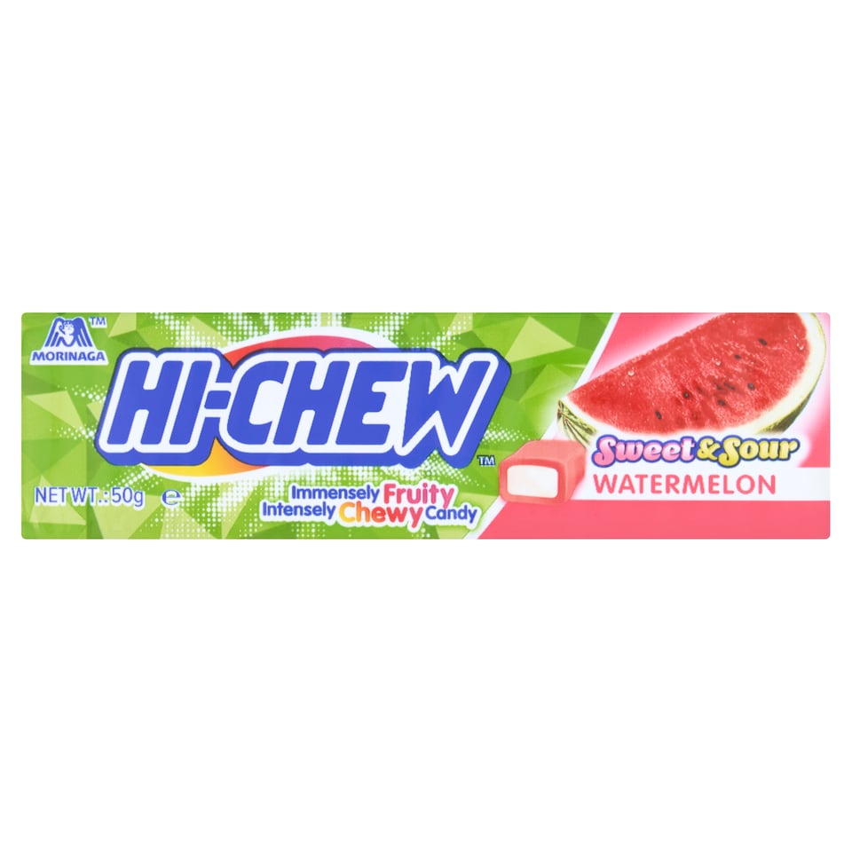 Hi-Chew Sweet & Sour Watermelon Chewy Sweets 50g