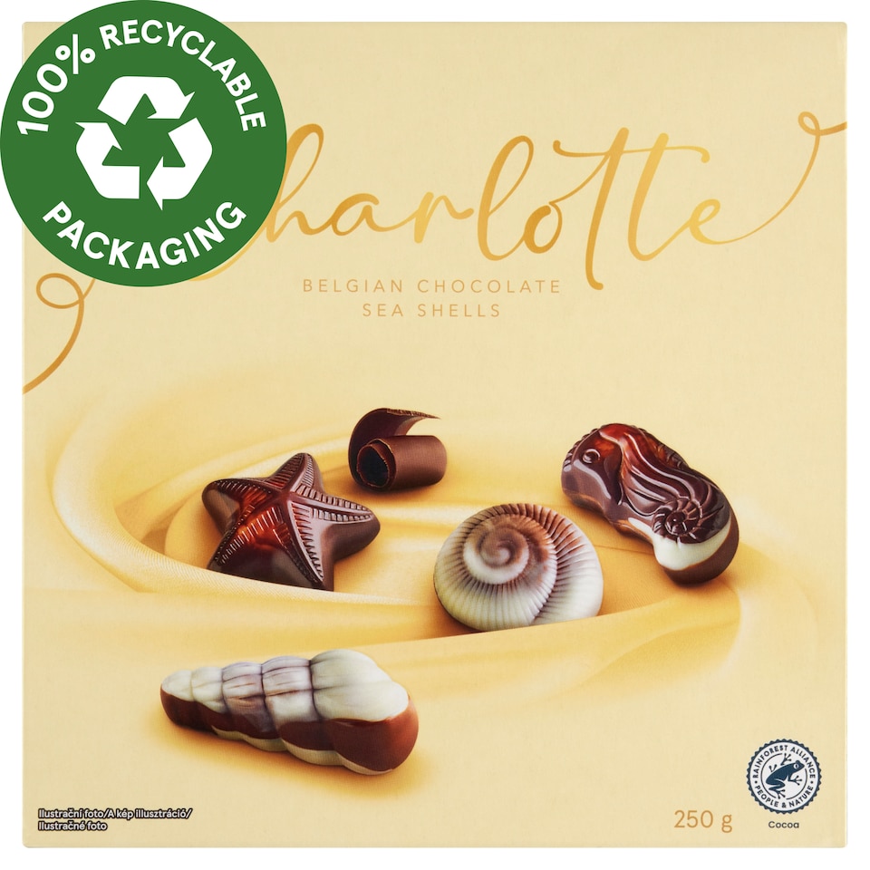 Charlotte Belgian Chocolate Sea Shells 250 g