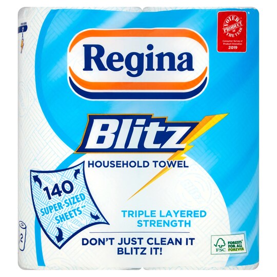 Regina Kitchen Towels Blitz 2 Rolls Tesco Groceries