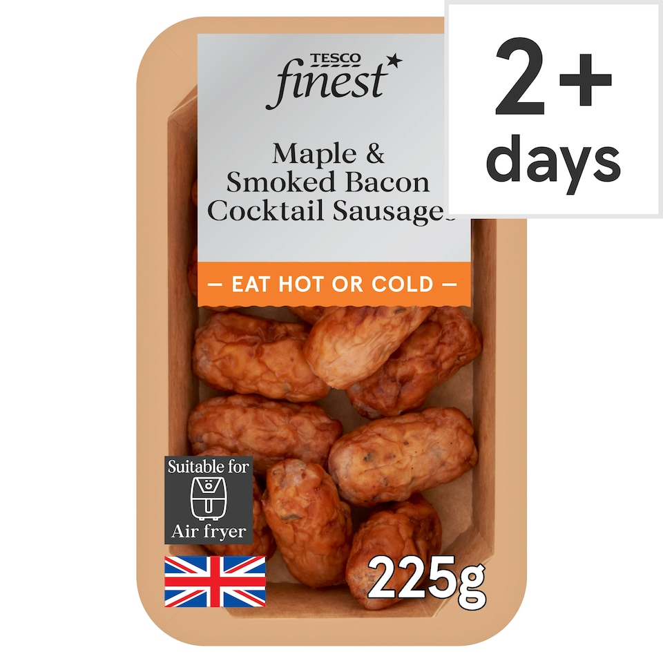 Tesco Finest Maple & Smoked Bacon Cocktail Sausages 225g