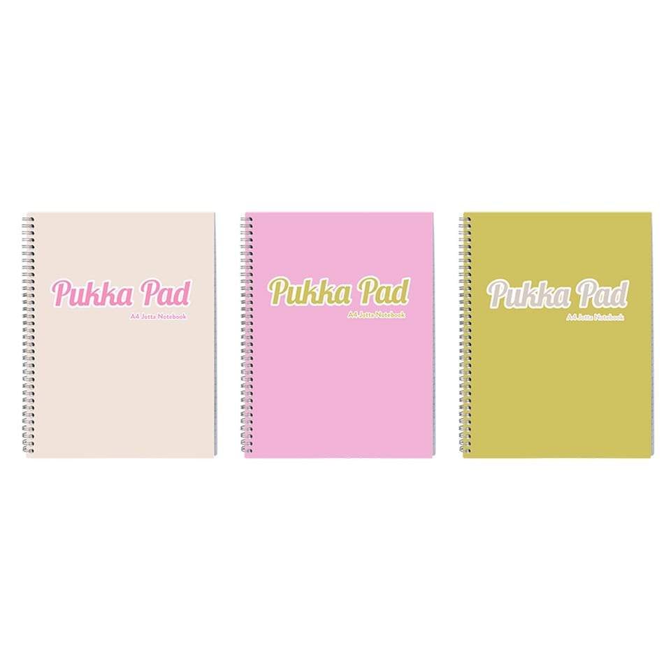Pukka Stationery Pistachio A4 Jotta Notebook - Assorted