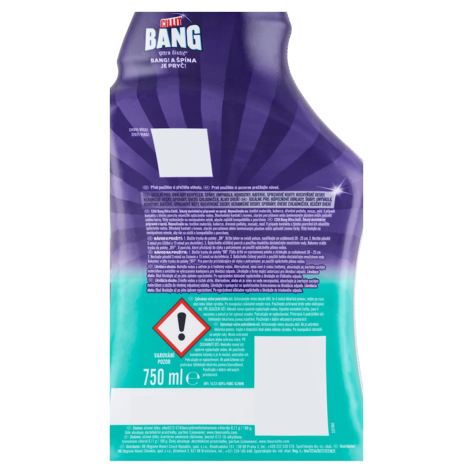 image 1 of Cillit Bang Ultra Cleaner 750ml