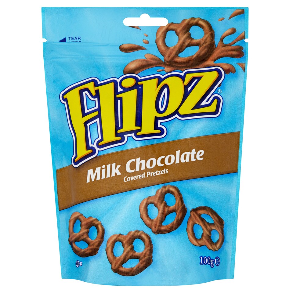 Demets Flipz Milk Chocolate Pretzels 100G(C)