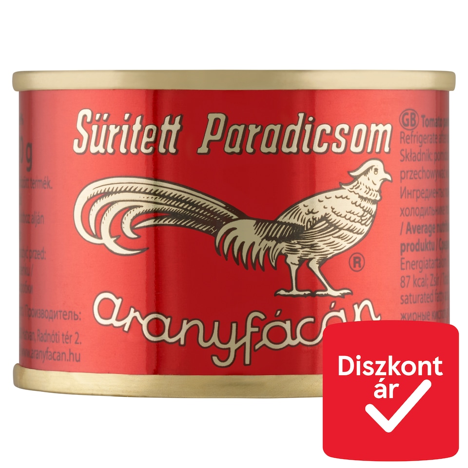 Aranyfácán sűrített paradicsom 70 g