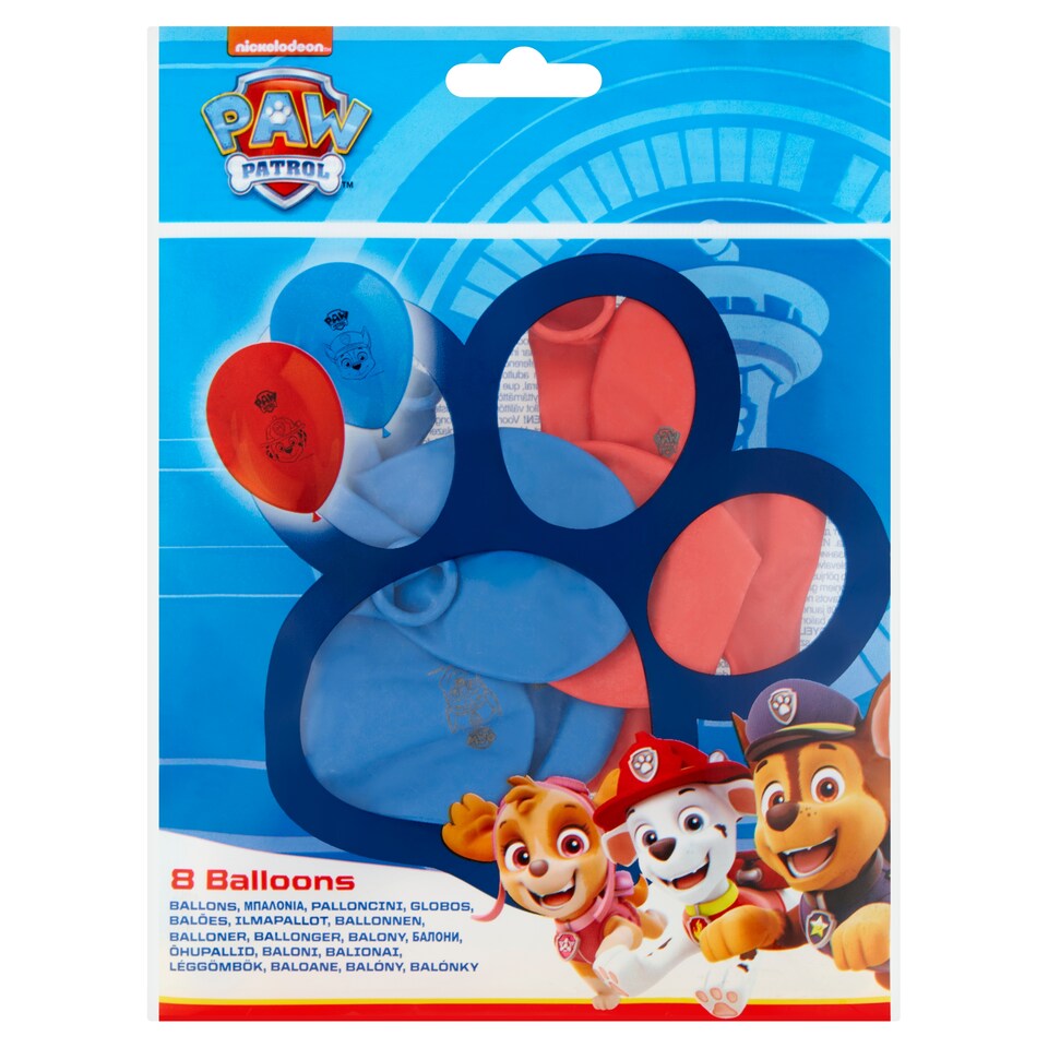 Decorata Party Nickelodeon Paw Patrol léggömbök 8 db