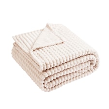 Silentnight Love Sleep Cream Waffle Grid Throw 150 x 200cm