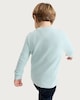 image 3 of F&F Boys 3-Pack Pure Cotton Waffle Textured Long Sleeved Tops in Blue