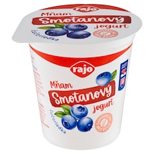 Rajo Mňam Jogurt smotanový čučoriedkový s kúskami čučoriedok 145 g