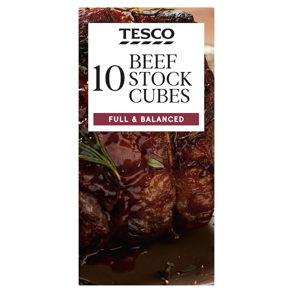 Tesco Beef Stock Cubes 10 Pack 100g