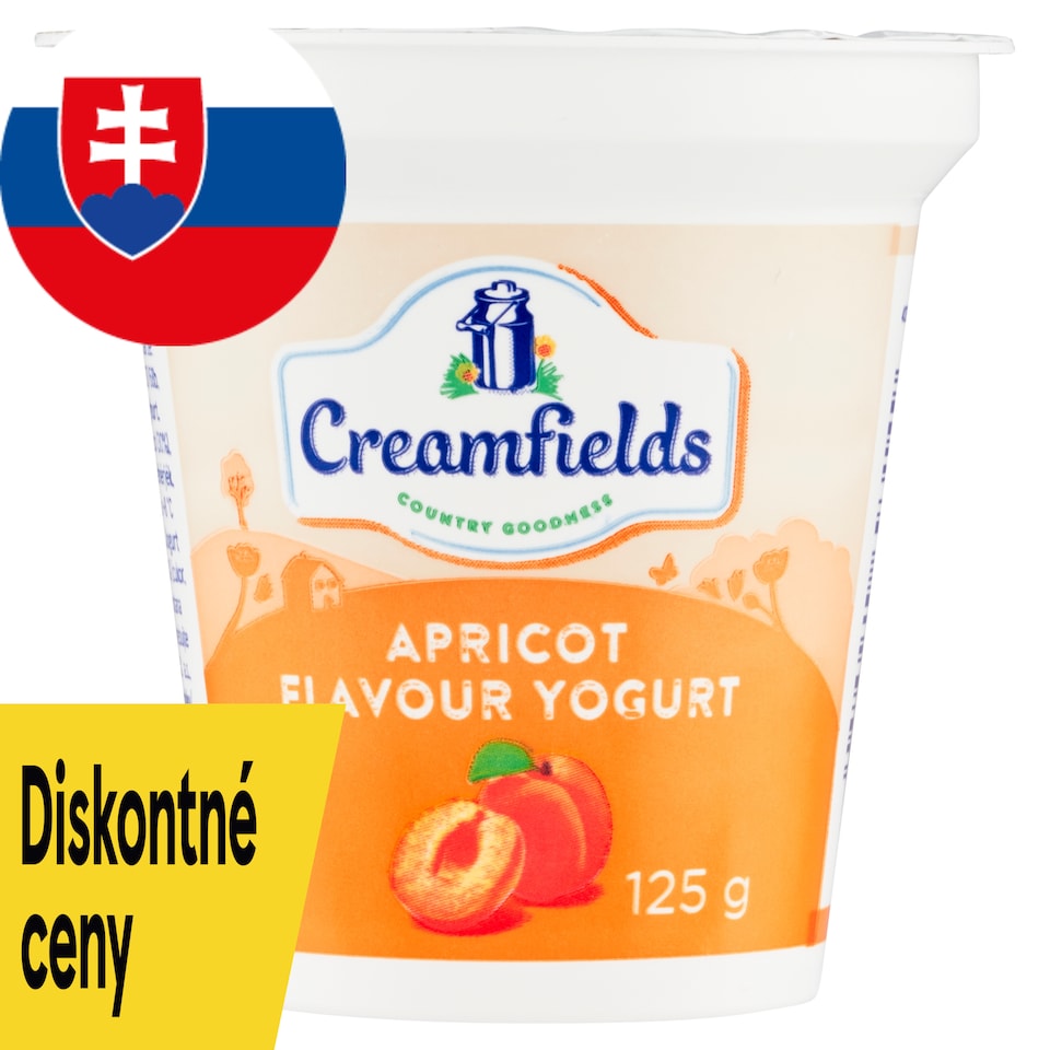 Creamfields Jogurt s marhuľovou príchuťou 125 g