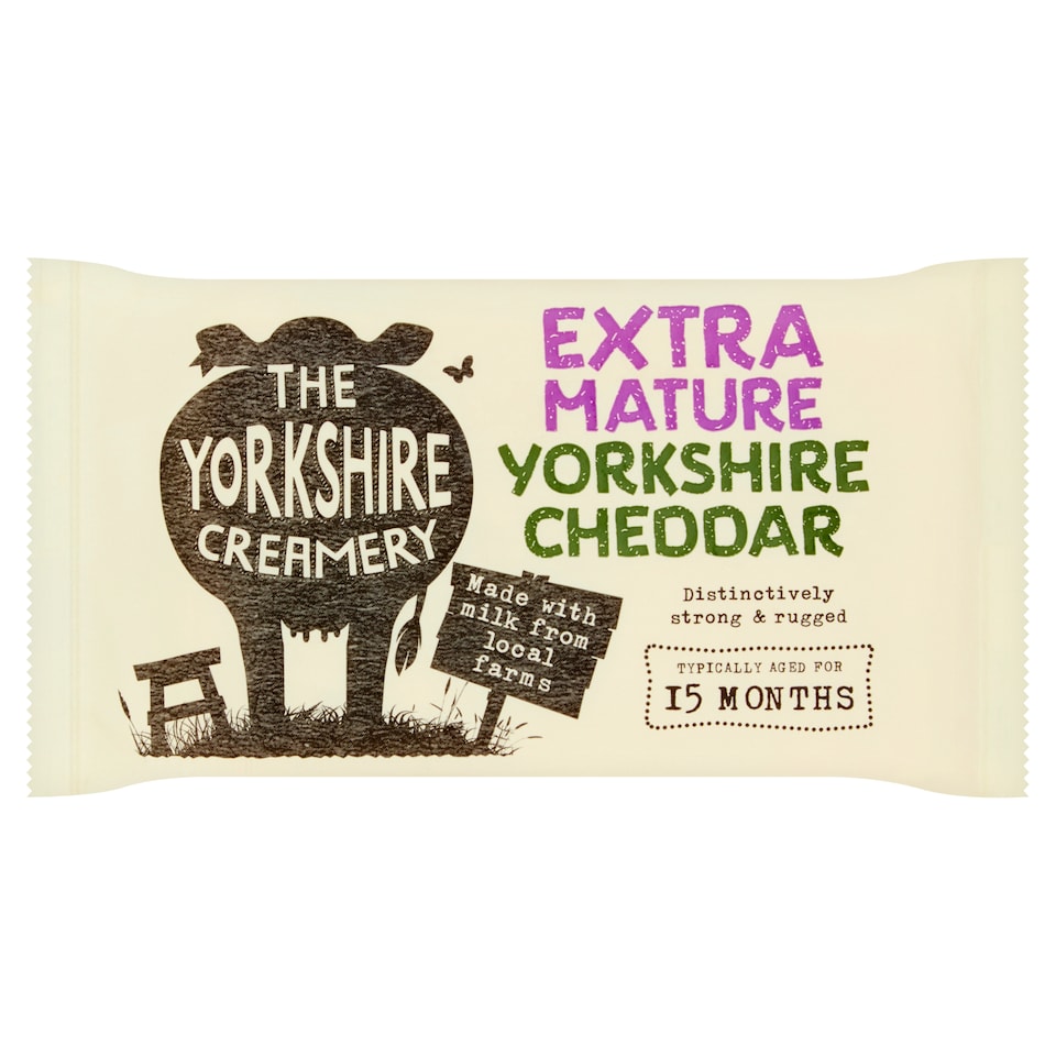 The Yorkshire Creamery Extra Mature Cheddar 320G