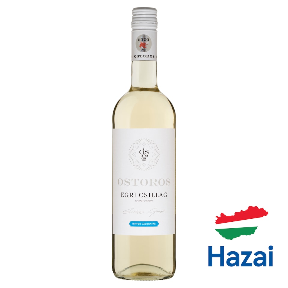 Ostorosbor Egri Csillag classicus száraz fehérbor 11,5% 750 ml  1. kép