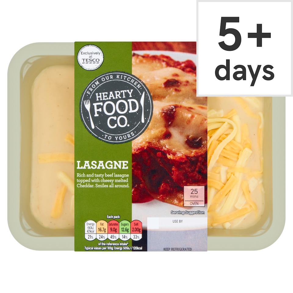  Hearty Food Co Lasagne 350g