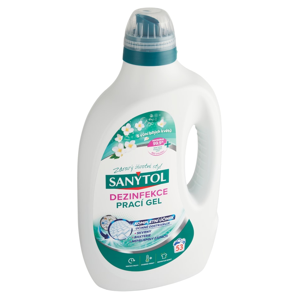 image 1 of Sanytol Disinfectant Detergent with the Scent of White Flowers 53 Washes 2.65L