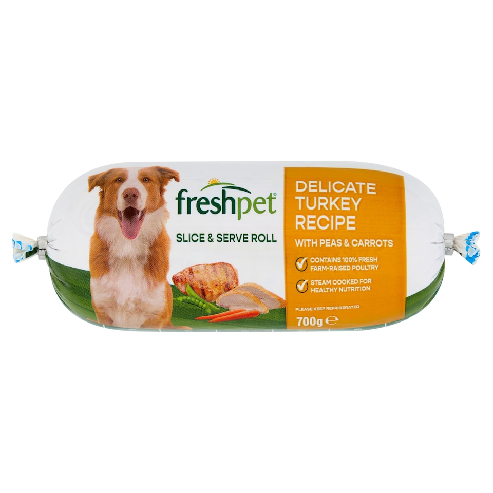 Freshpet Delicate Turkey with Peas & Carrots Fresh Dog Food Roll 700g