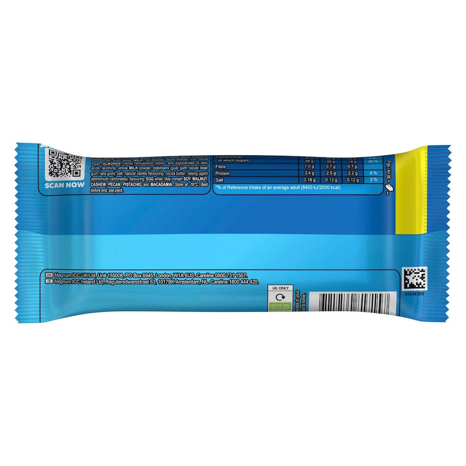 image 1 of Wall's Feast Hazelnut Chocolatey Core Ice cream 90ml