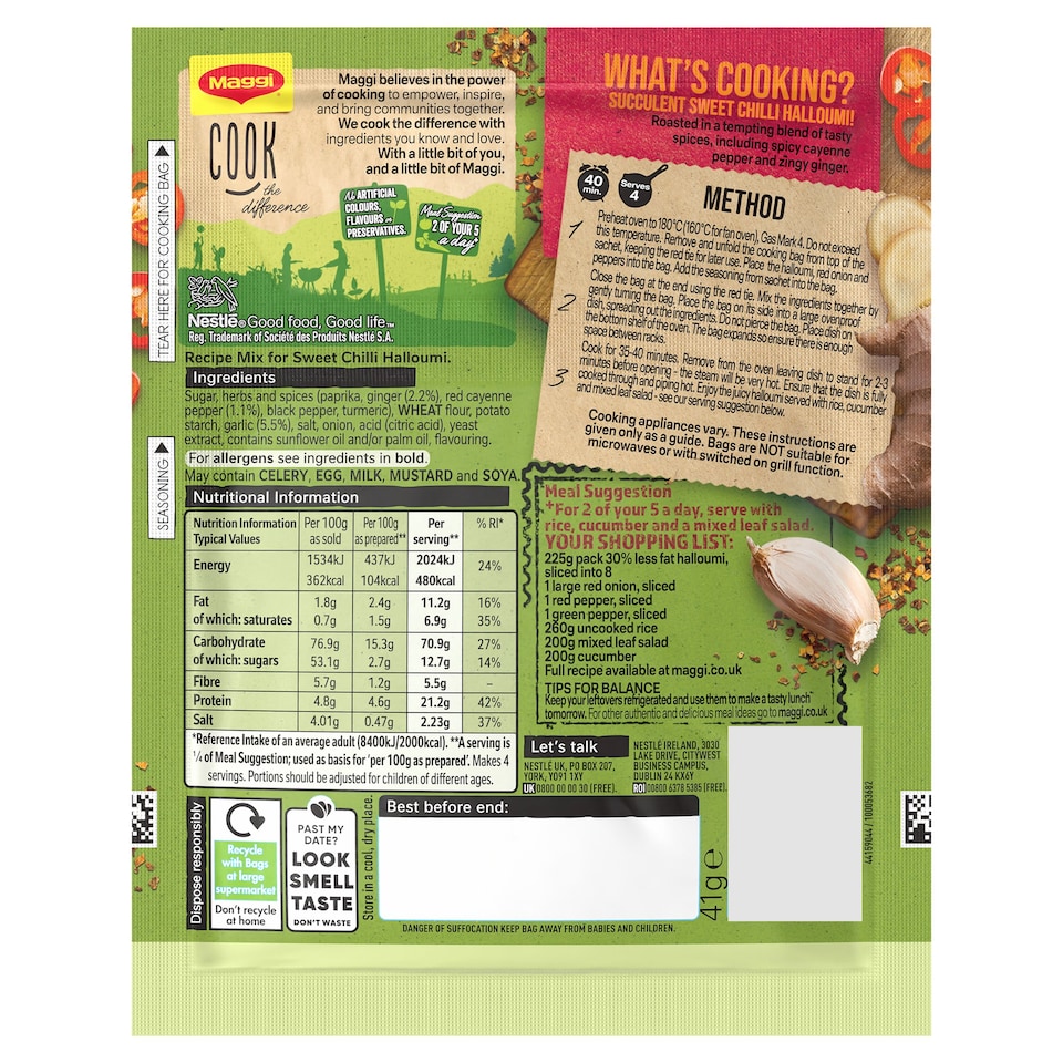image 1 of Maggi Juicy Sweet Chilli Halloumi 41G