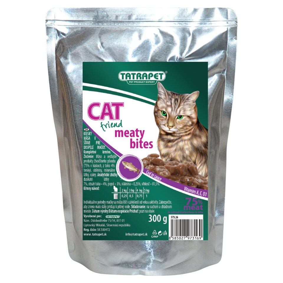 Tatrapet Cat Friend kúsky mäsa v šťave pre dospelé mačky 300 g