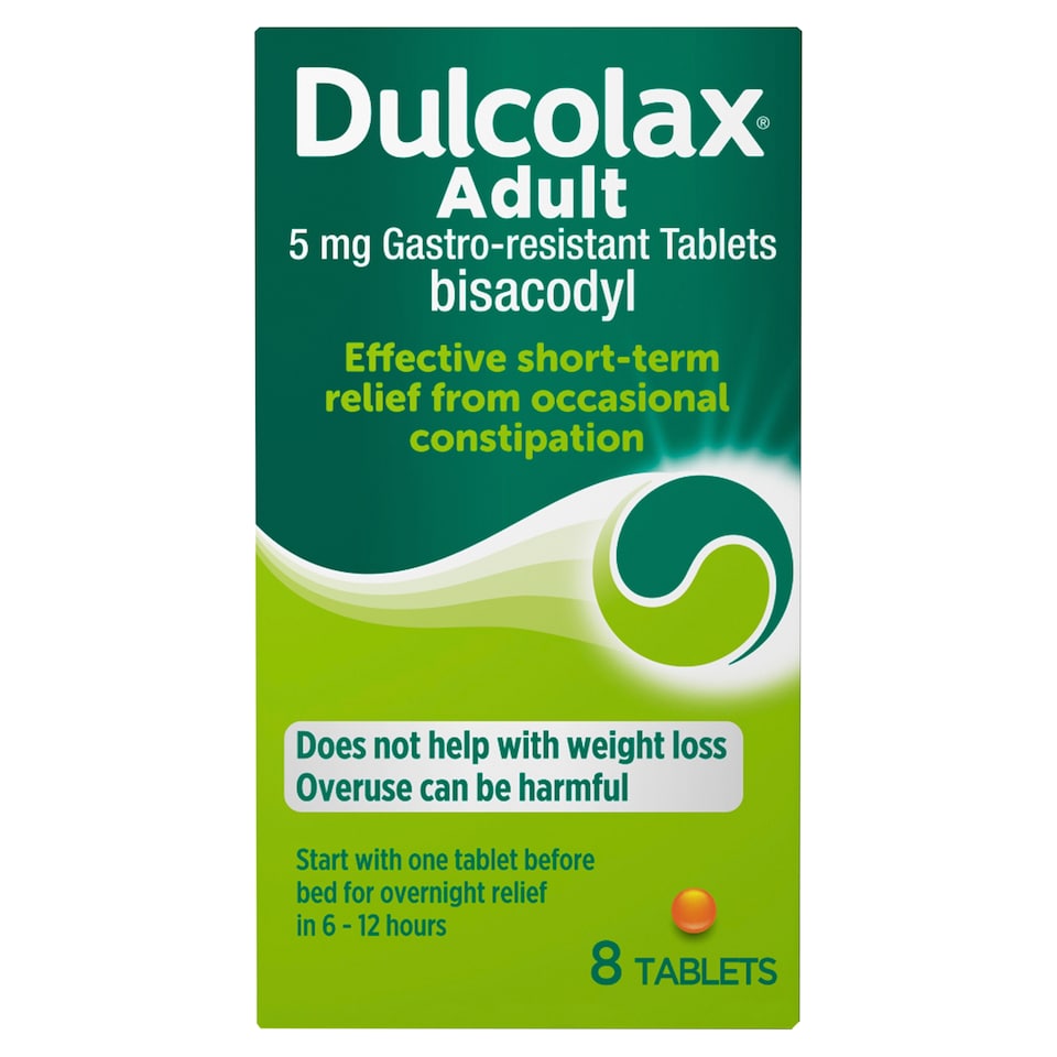 image 1 of Dulcolax Adult 5mg Gastro Resistant Bisacodyl 8 Tablets