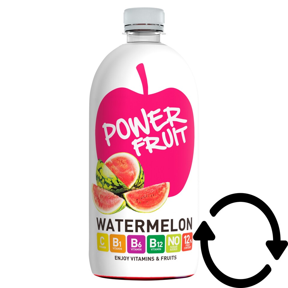 Power Fruit energiaszegény görögdinnye-alma ital szűrt vízzel, édesítőszerekkel 750 ml