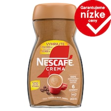 NESCAFÉ CREMA Extra bohatá pena, instantná káva, 200 g