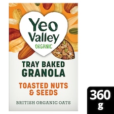 Yeo Valley Organic Tray Baked Granola Toasted Nuts & Seeds 360g