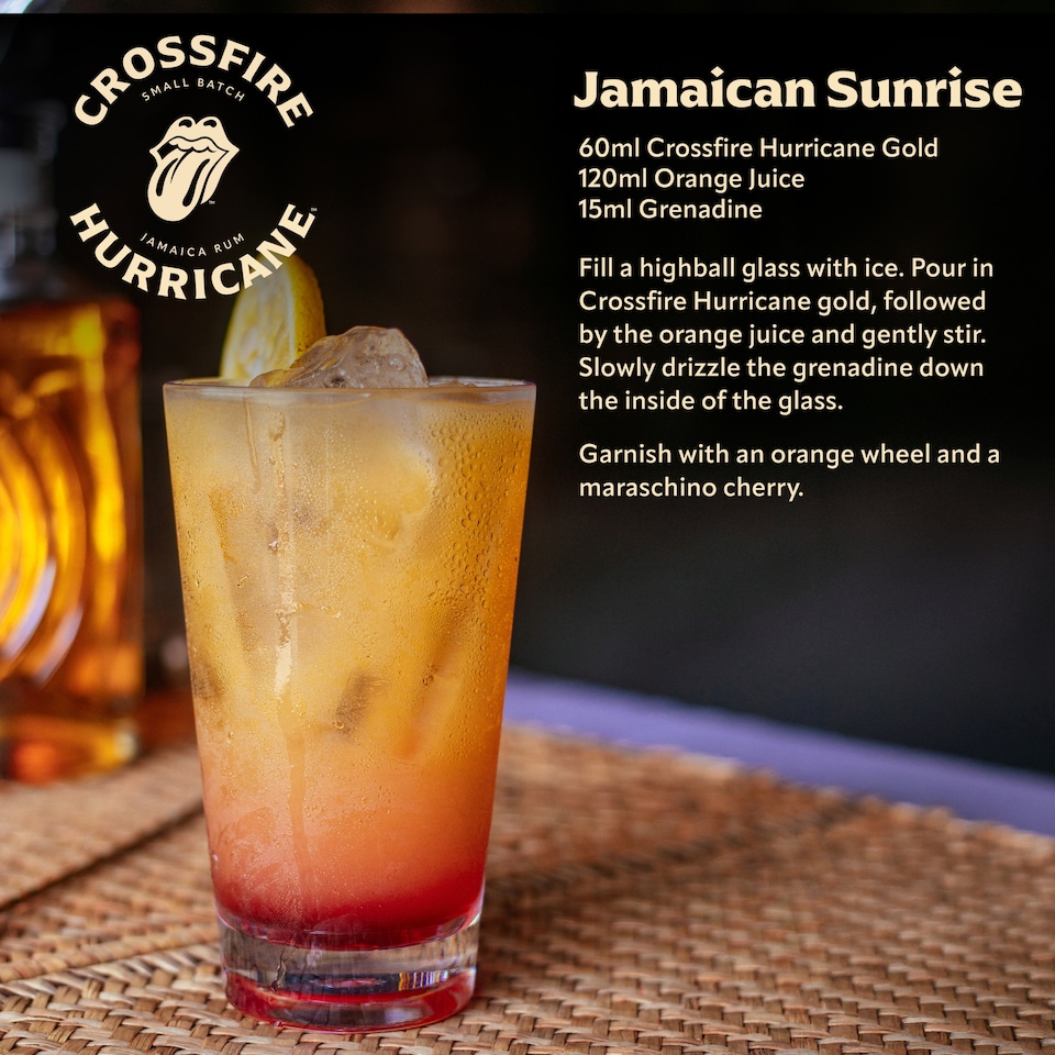 image 1 of Crossfire Hurricane Gold Jamaica Rum 700ml 