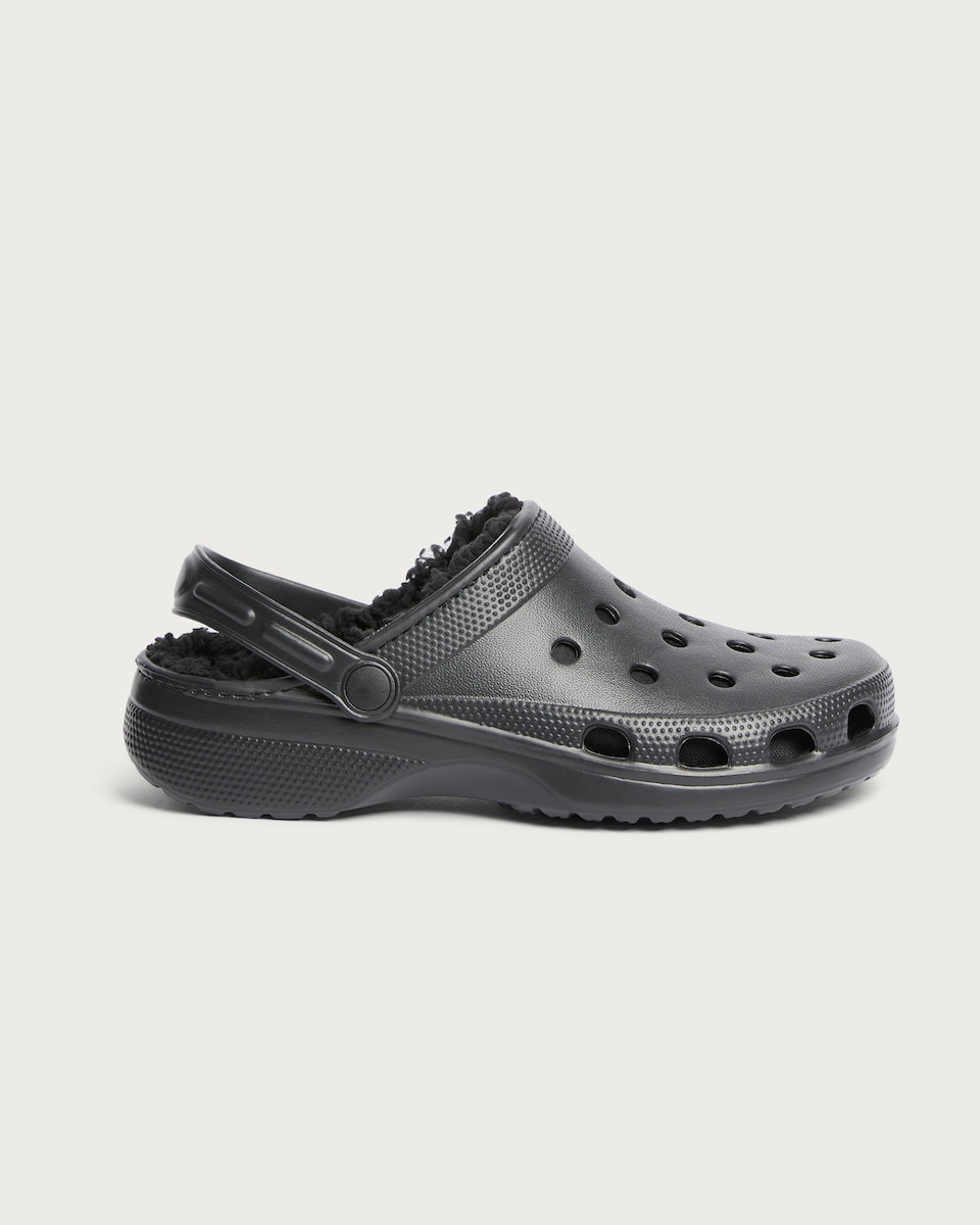 image 1 of F&F Borg Lined Clogs in Black