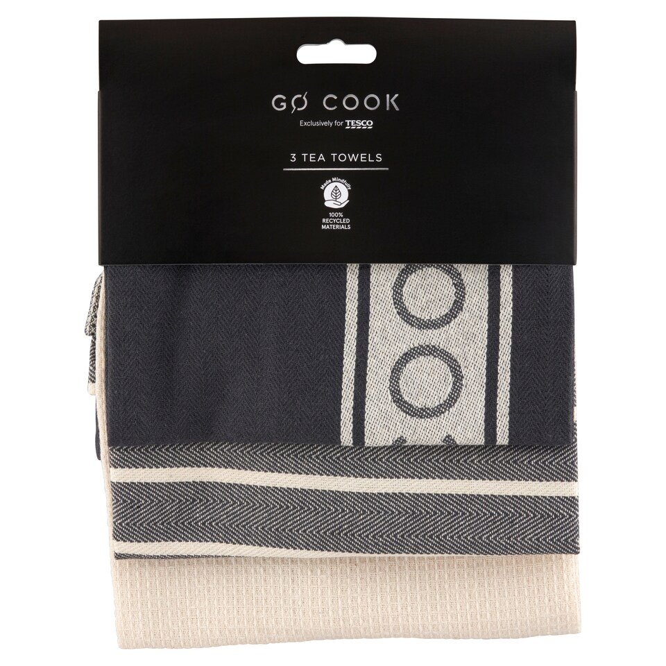 Obrázek 1 pro produkt Tesco Go Cook Utěrka 50 cm x 70 cm 3 ks