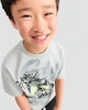 image 2 of F&F Boys Pure Cotton Game Over Skull Print T-Shirt in Grey