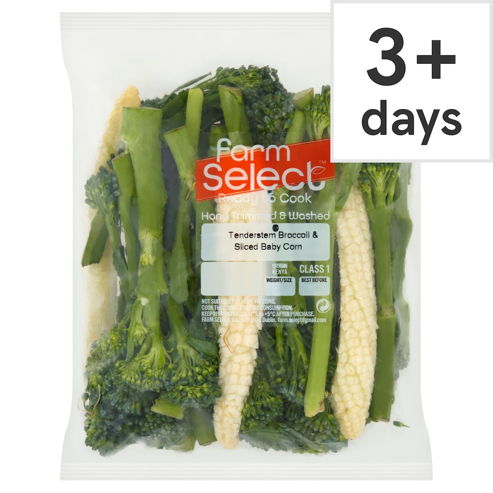 Farm Select Tenderstem Broccoli and sliced baby corn 250g