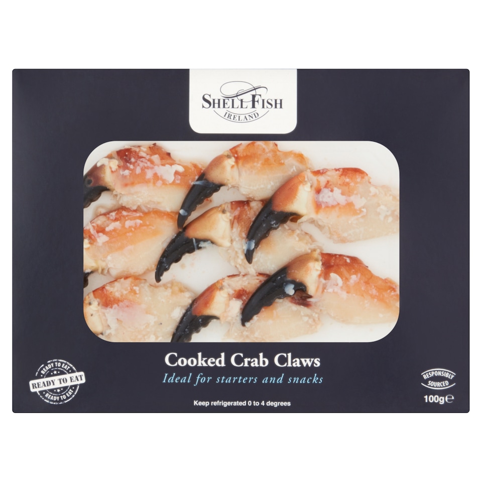 Shell Fish De La Mer West Cork Crab Claws 100G