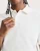 image 3 of F&F Pure Cotton Textured Polo Shirt in Cream