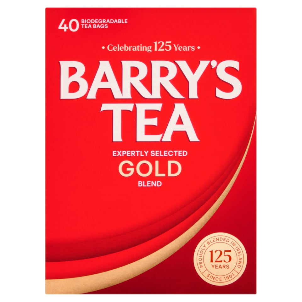 Barrys Gold Tea Bags 40 Pack 125G