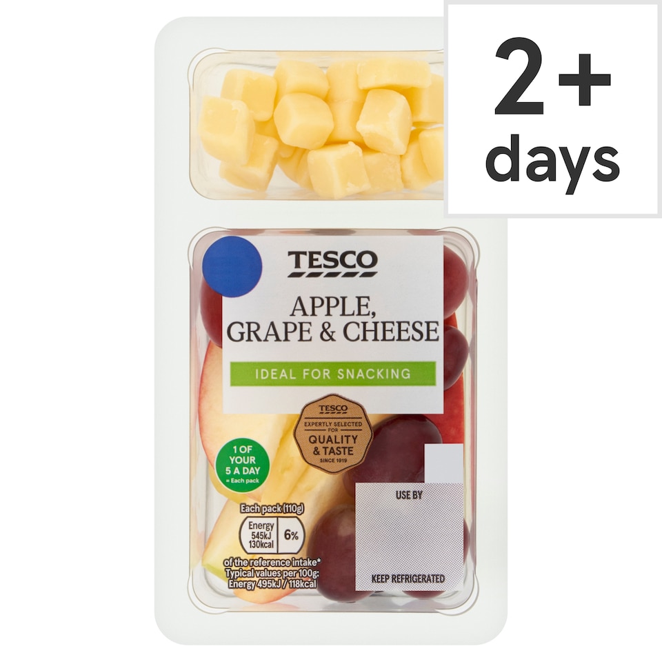 Tesco Apple, Grape & Cheese Snack Pack 110g