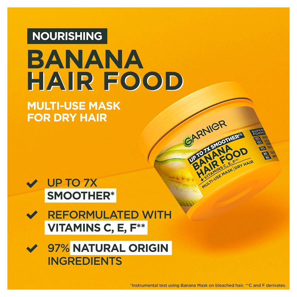 image 1 of Garnier Ultimate Blends Hair Food Banana 3in1 Mask 400ml