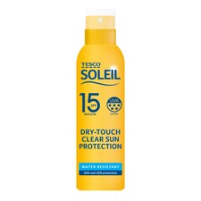 Tesco Soleil Dry Touch Sun Protection Mist Spf 15 200Ml